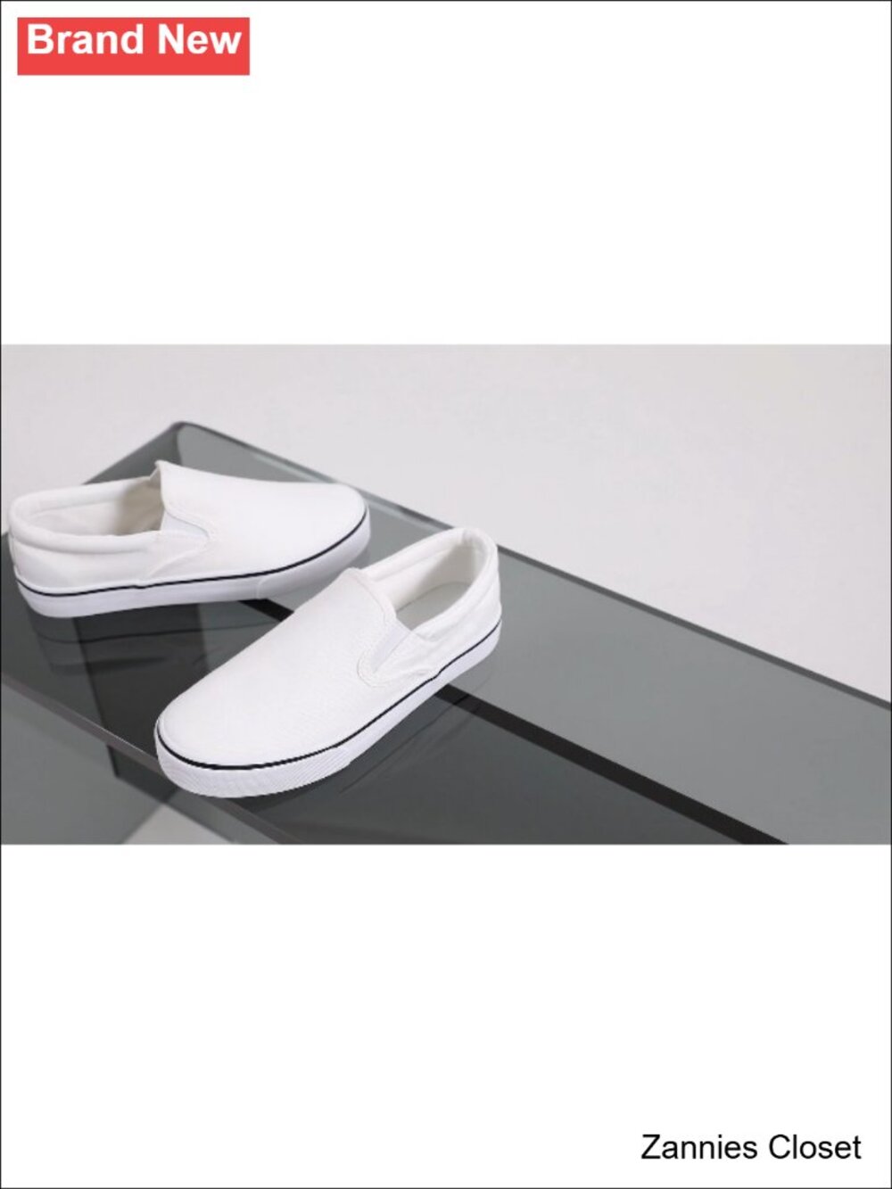 ✨ Women's Canvas Slip On Sneakers Non Slip Loafers Breathable Comfortable - Picture 6 of 6